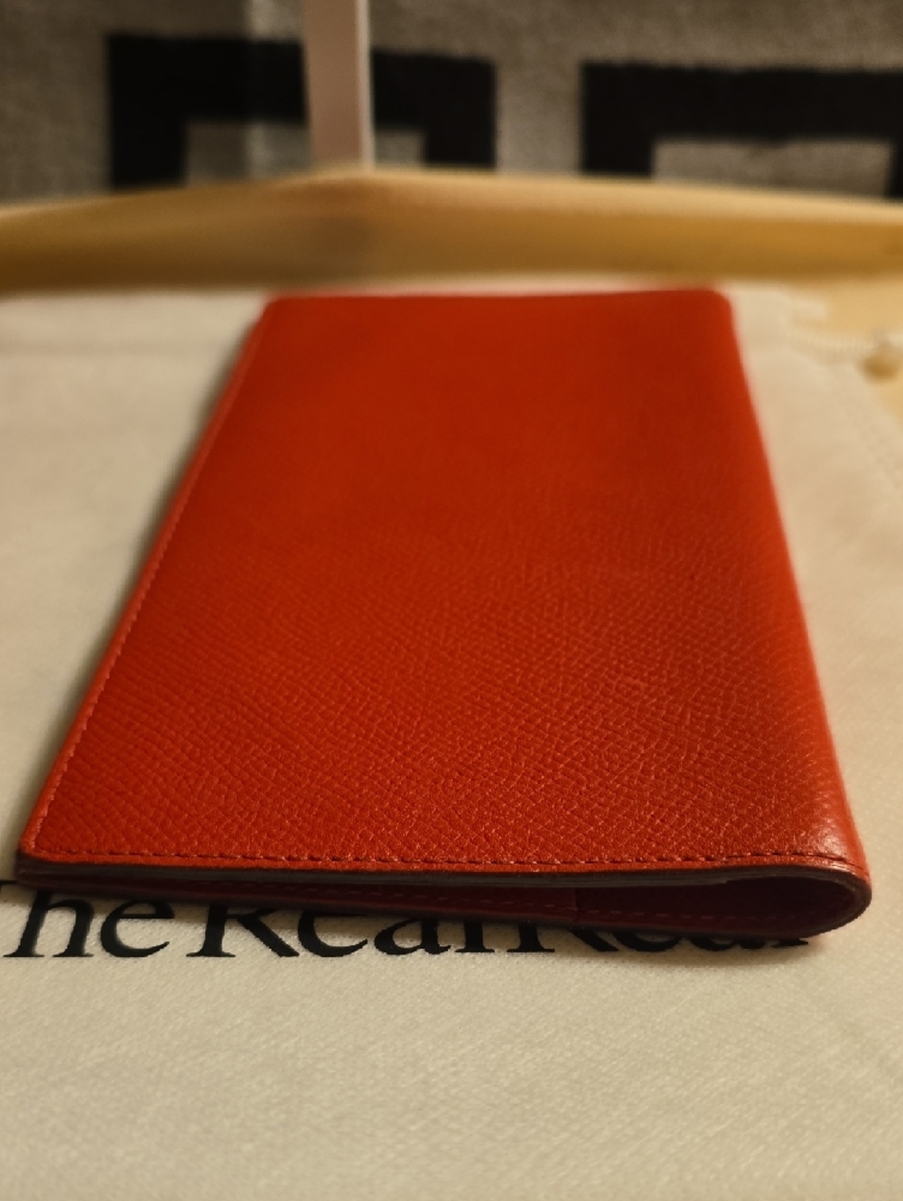 Hermes Orange Leather Card Cover EUC - Picture 4 of 5